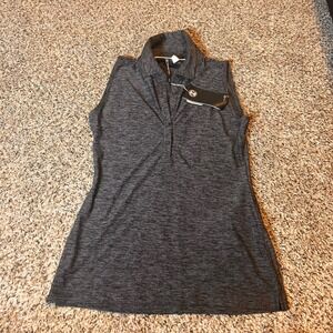 Under Armour HeatGear Womens XS Sleeveless Polo Shirt Golf Athletic‎